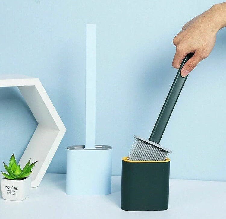 Silicone Toilet Brush With Holder Set, Flexible Toilet Cleaning Brush, Flexible Toilet Cleaning Bowl Brush Head With Silicone Bristles Silicone Toilet Brush With Holder Set, Flexible Toilet Cleaning Brush, Flexible Toilet Cleaning Bowl Brush Head With Silicone Bristles